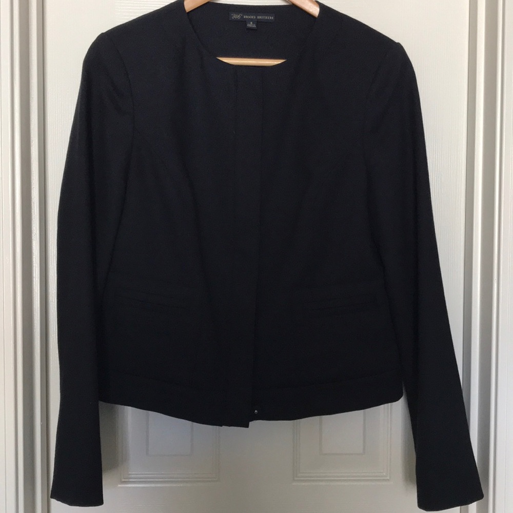 Brooks brothers light wool navy blue 346 blazer
